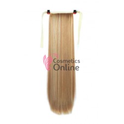 Extensie de par coada dreapta cu snur si pini 50 cm Blond Auriu Inchis 50HT28